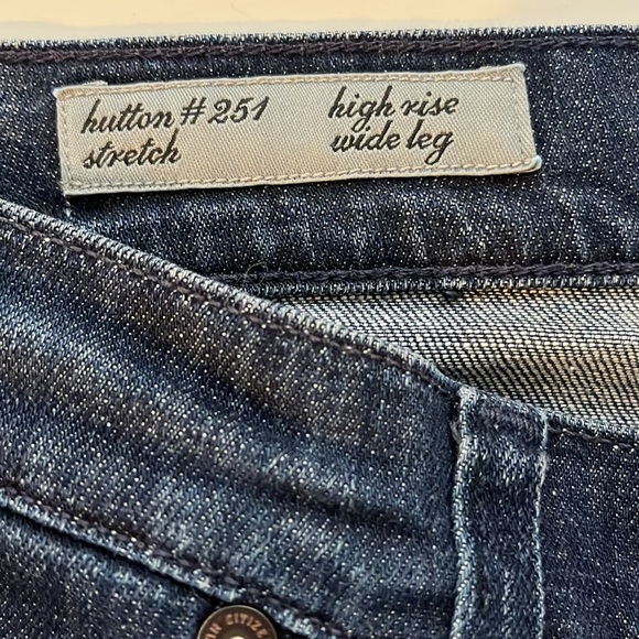Citizen of‎ Humanity Hutton #251 Stretch High Rise Wide Leg Blue Jeans Size 27 - Picture 8 of 10